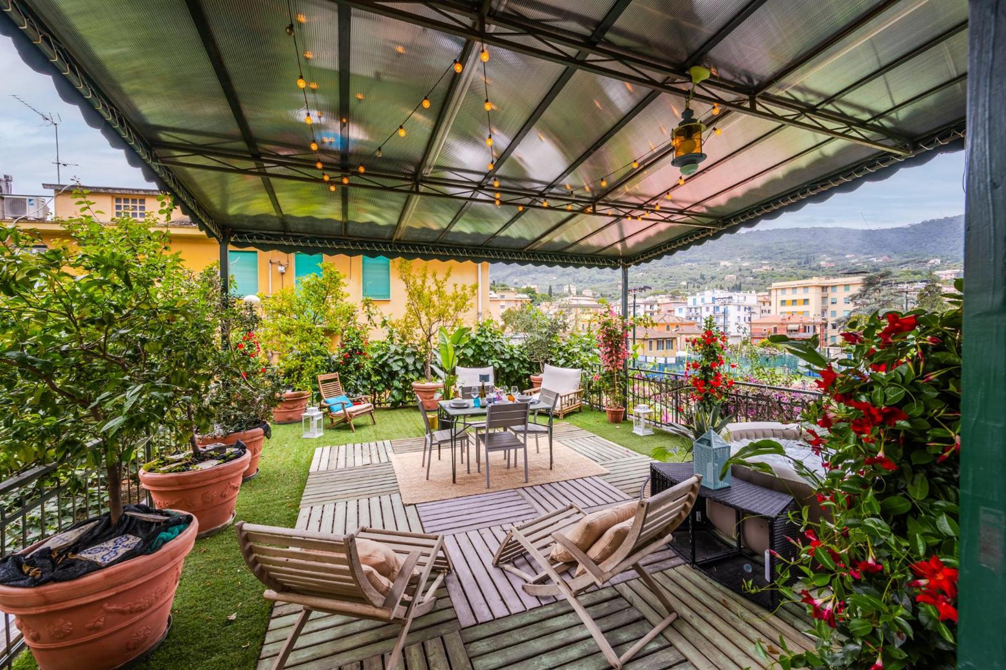 Terrazza Portofino Splendido Appartamento Con Piscina Idromassaggio - Parcheggio Gratis 산타마르게리타리구레 외부 사진