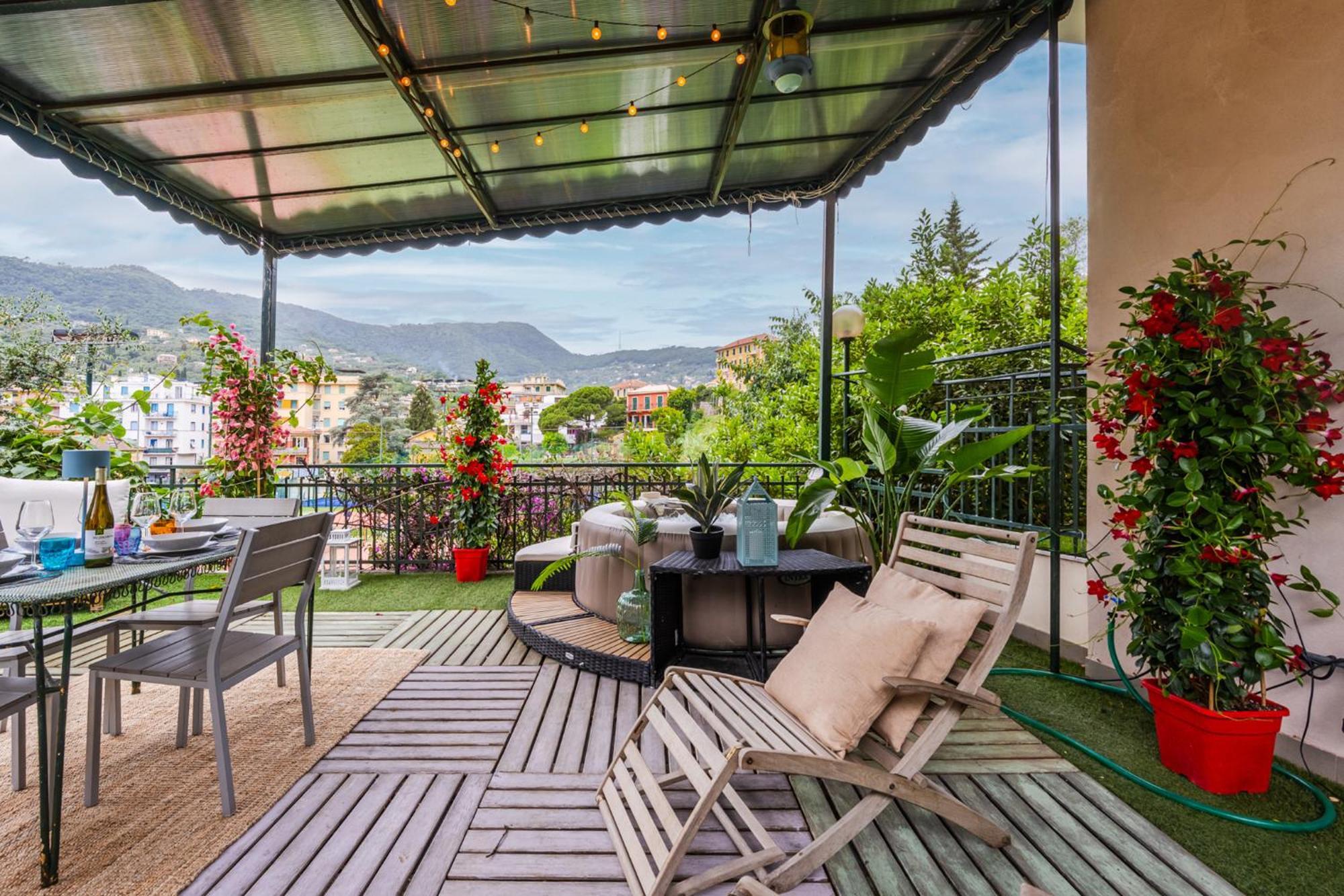 Terrazza Portofino Splendido Appartamento Con Piscina Idromassaggio - Parcheggio Gratis 산타마르게리타리구레 외부 사진