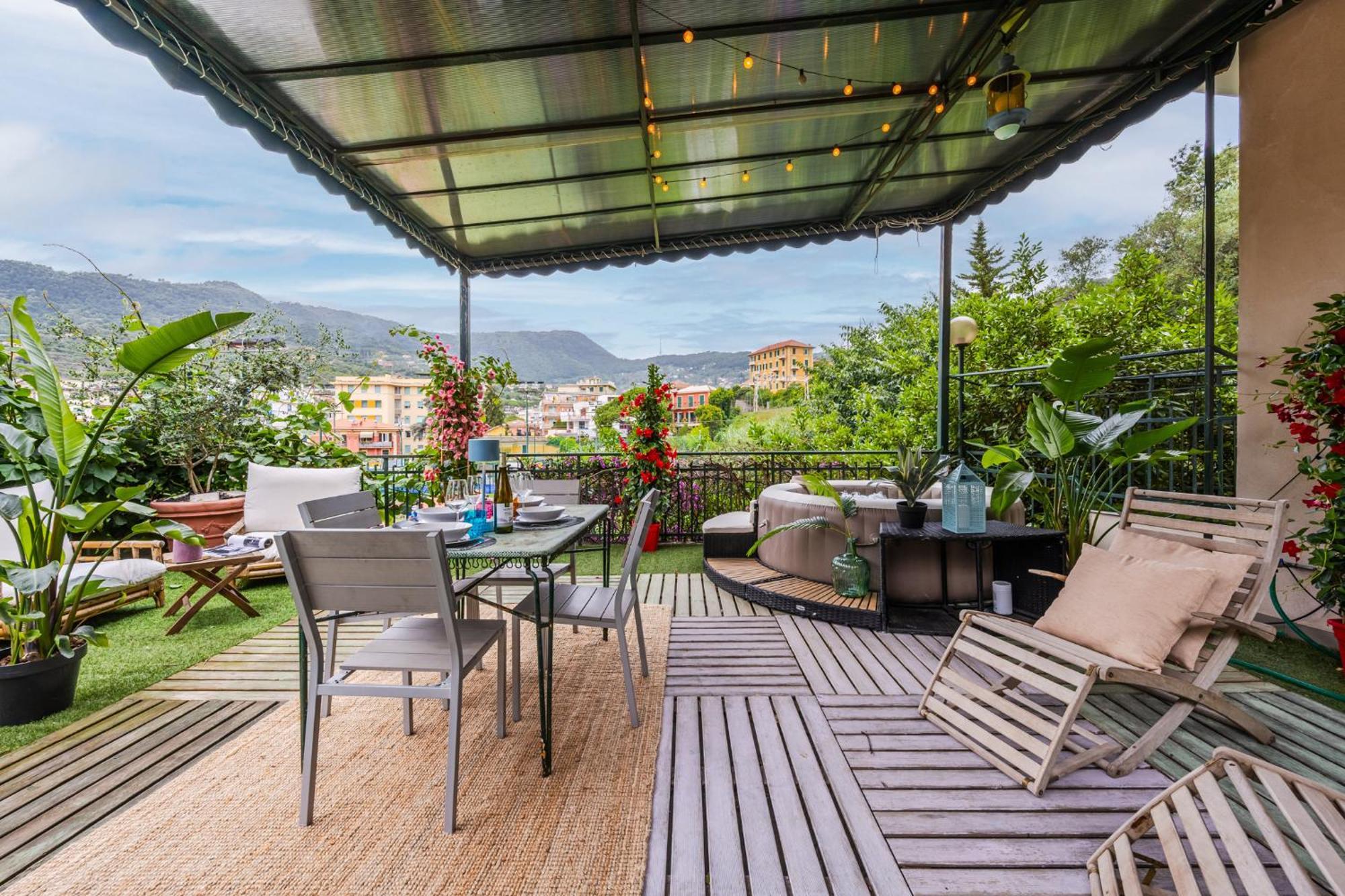 Terrazza Portofino Splendido Appartamento Con Piscina Idromassaggio - Parcheggio Gratis 산타마르게리타리구레 외부 사진